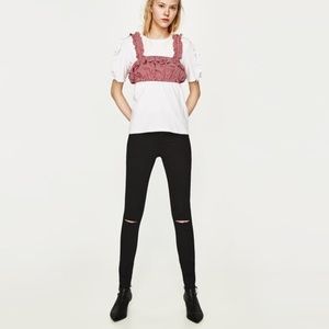 Zara High Waisted Black Jeans  Trafaluc 2